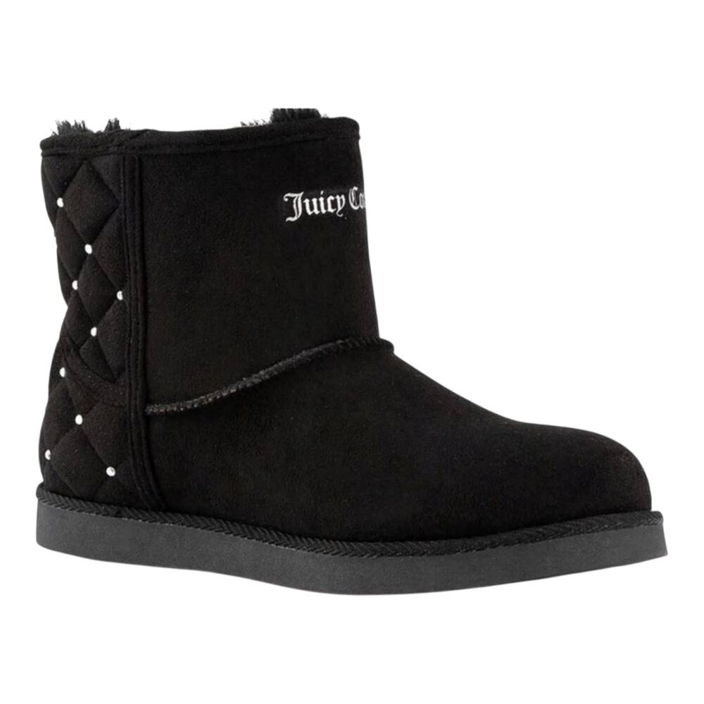 Juicy Couture Women's Kayte Faux Fur Lined Winter Booties Black Size 11